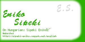 eniko sipeki business card